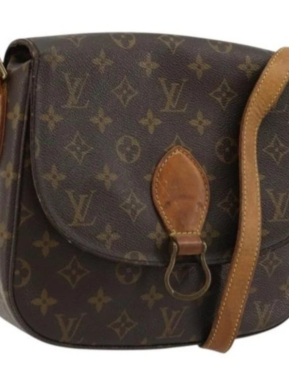 LOUIS VUITTON Monogram Saint Cloud GM Shoulder Bag M51242 LV Auth am11439